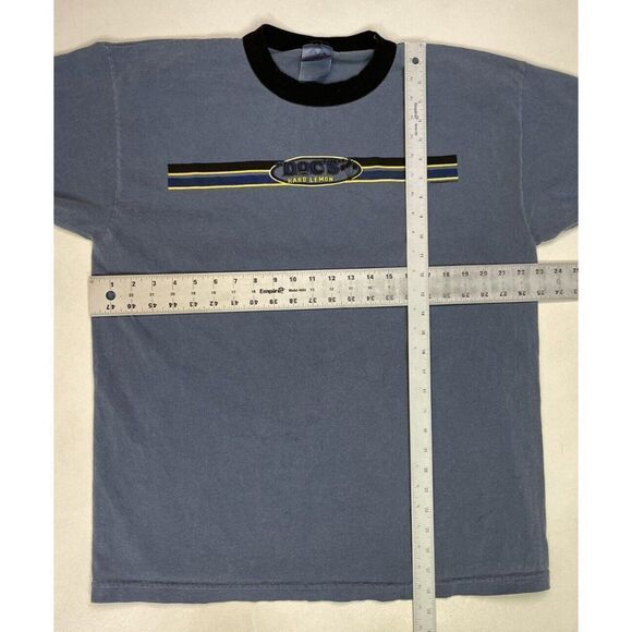 VINTAGE Doc’s Hard Lemon 2003 Promo Graphic T-shirt Men XL Blue Short Sleeve - Picture 6 of 6